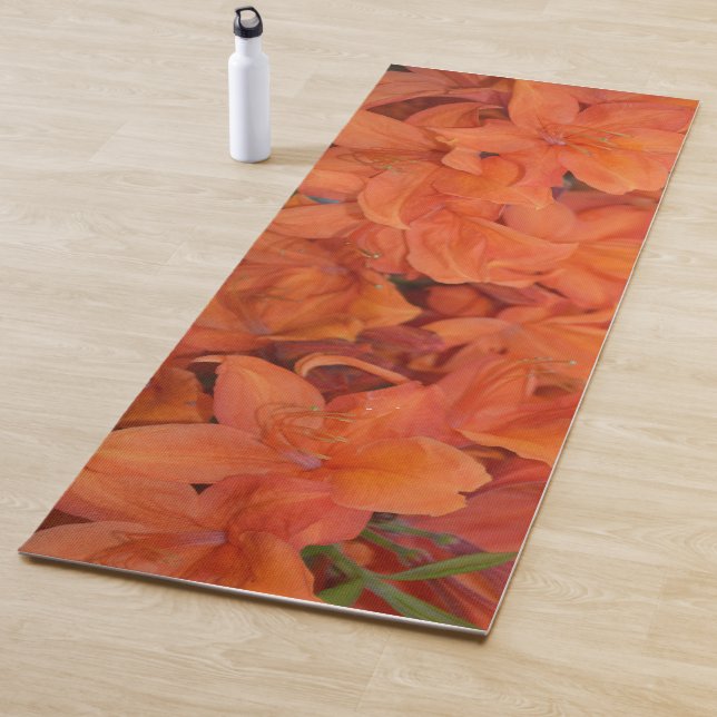 Orange Blume Yogamatte (Beispiel)