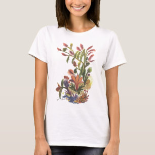 Orange Blumen-T-Shirt T-Shirt