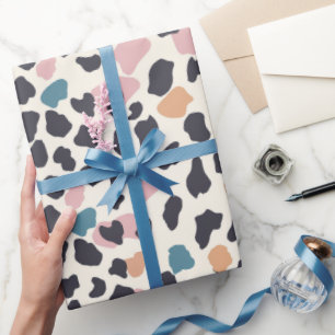 Orange Blush Pink Pastellgelenke Geschenkpapier