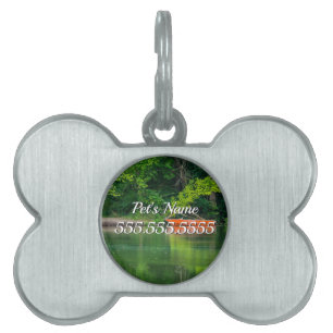 Orange Boat Pet ID Tag Tiermarke