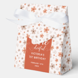 ORANGE BOGEN & TOR FALL-KÜRBIS-GEBURTSTAGSBLUMEN GESCHENKSCHACHTEL
