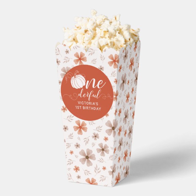 ORANGE BOGEN & TOR FALLKÜRBIS BLUMEN GEBURTSTAG GESCHENKSCHACHTEL (Geplatzt)