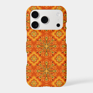 Orange Boho Abstrakte Blume Muster dekorativ