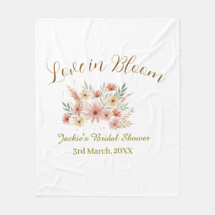 Orange Boho-Liebe in Bloom Junggesellinnenabschied Fleecedecke