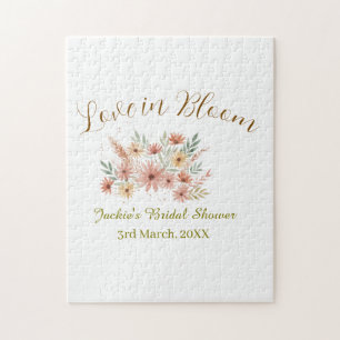 Orange Boho-Liebe-in-Bloom-Junggesellinnenabschied Puzzle