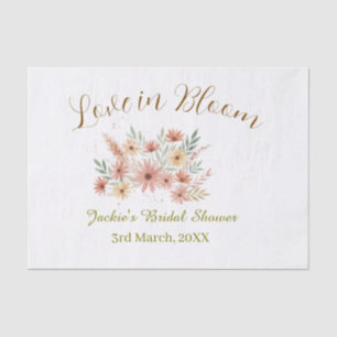 Orange Boho-Liebe in Bloom Junggesellinnenabschied Seidenpapier