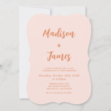 Orange Boho Retro Foto Wedding
