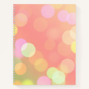 Orange Bokeh Bullet Journal / Linken Notebook Notizbuch