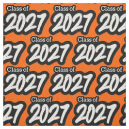 Orange Bold Brush Class von 2027 Stoff