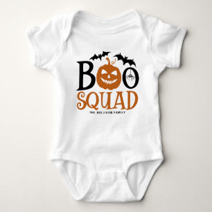 Orange Boo Squad Spooky Letween Halloween Baby Strampler