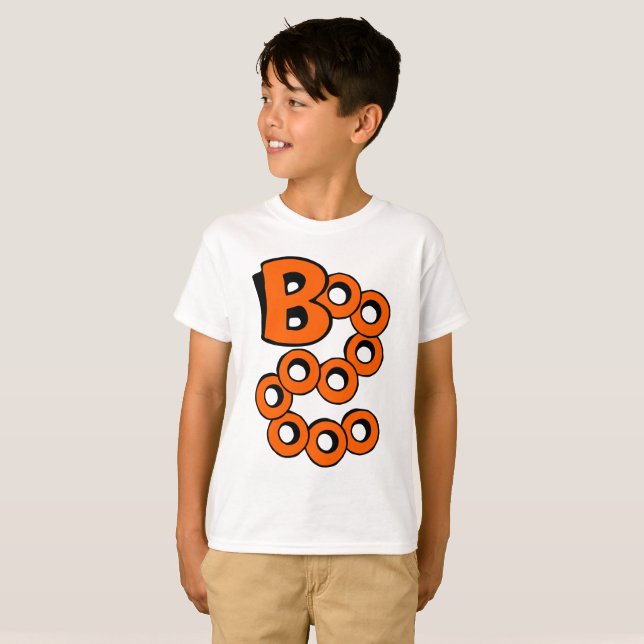 Orange Boo T-Shirt (Vorne ganz)