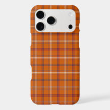 Orange Bordeaux Weiß Kariert Klassisches iPhone Ca