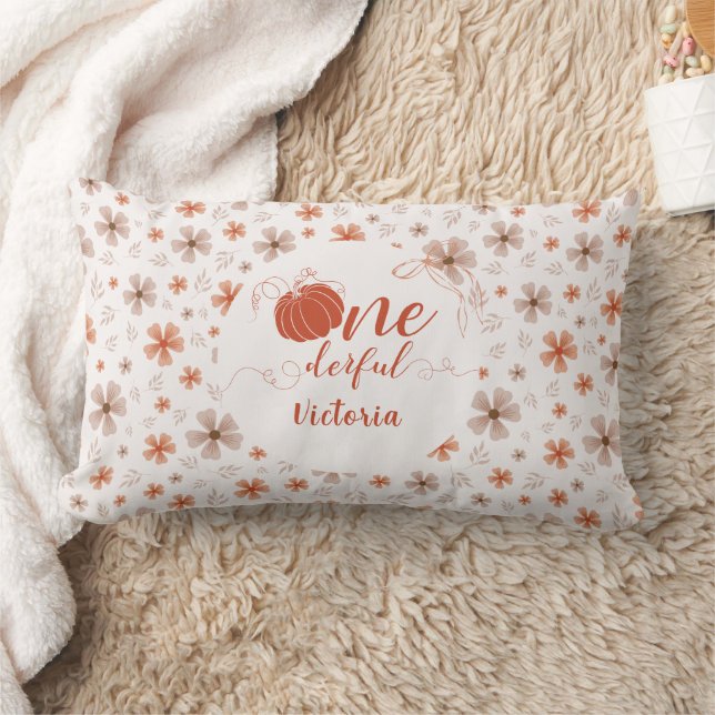 ORANGE BOW & ARCH FALL PUMPKIN FLOWERS BIRTHDAY LENDENKISSEN (Decke)