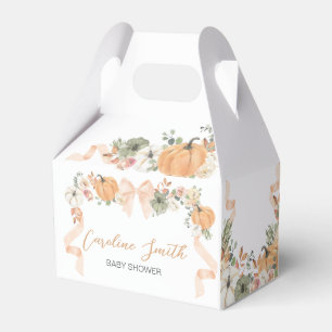 Orange Bow Pumpkin Baby Dusche Geschenkschachtel