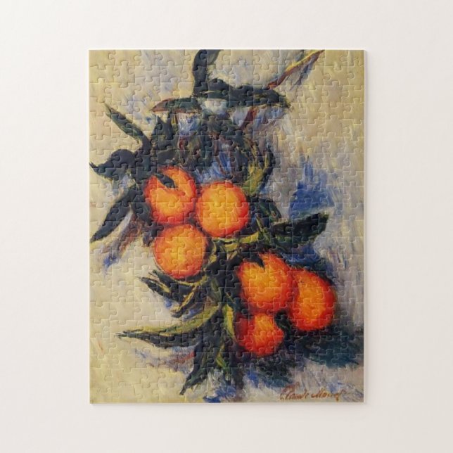 Orange Branch Bearing Frucht Monet Frische Pasta m Puzzle (Vertikal)