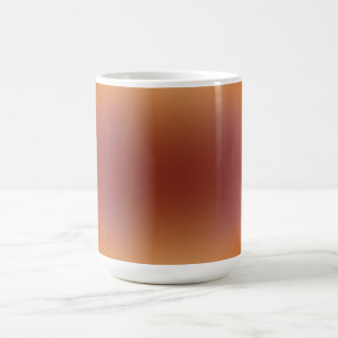 orange-brauner freiform verlauf auf tasse