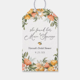 Orange-Brautparty Geschenkanhänger