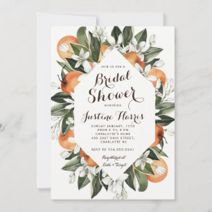 Orange Bridal Dusche Einladung, South Bridal   Einladung