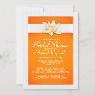 Orange Bridal Dusche Einladungen
