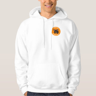 Orange Brindle spreche ich Frenchie doppeltes mit Hoodie
