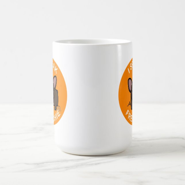 Orange Brindle spreche ich Frenchie Kaffeetasse (Mittel)