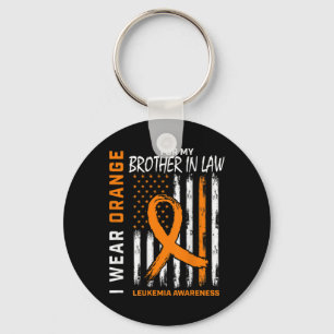 Orange Brother in Law Leukemia Bewusstsein Amerika Schlüsselanhänger