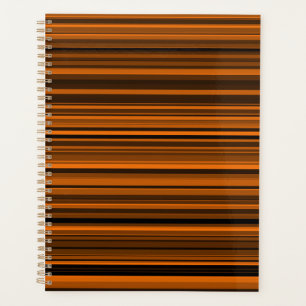 Orange Brown Black Stripes Planer