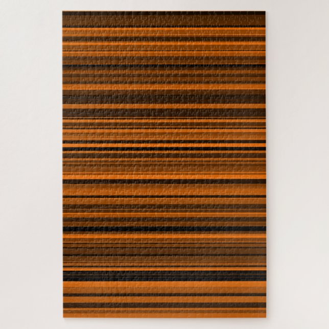 Orange Brown Black Stripes Puzzle (Vertikal)