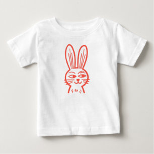 Orange Bunny Baby T-shirt