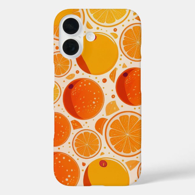Orange Burst Case-Mate iPhone Hülle (Rückseite)