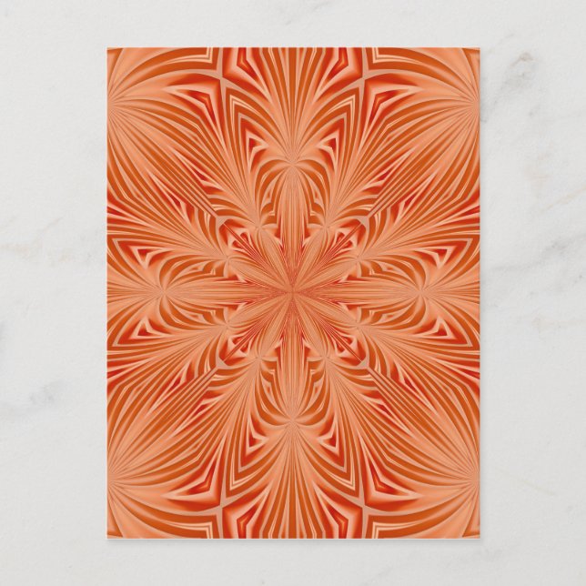 Orange Burst Postkarte (Vorderseite)