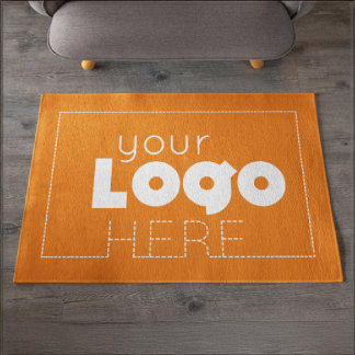 Orange Business Welcome Mat Company Logo Doormat Fußmatte