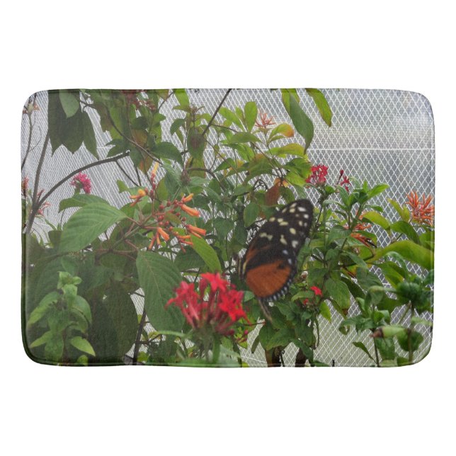 ORANGE BUTTERFLY BADEMATTE (Vorderseite)