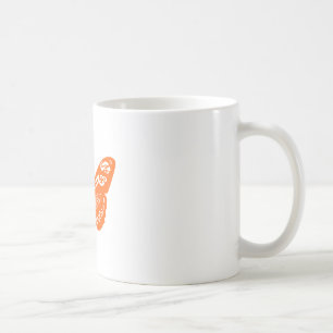 Orange Butterfly Kaffeetasse