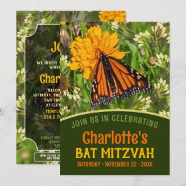 Orange Butterfly Nature Energy Bat Mitzvah