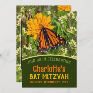 Orange Butterfly Nature Energy Bat Mitzvah
