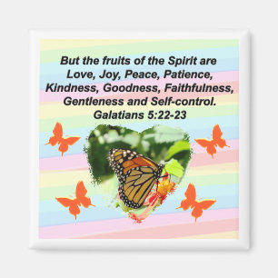 ORANGE BUTTERFLY OBST DER SPIRITGALATIANER 5 MAGNET