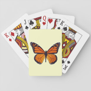 Orange Butterfly Spielkarten