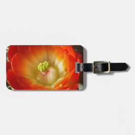 Orange-Cactus-Blume Gepäckanhänger