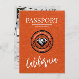 Orange California Passport Save the Date