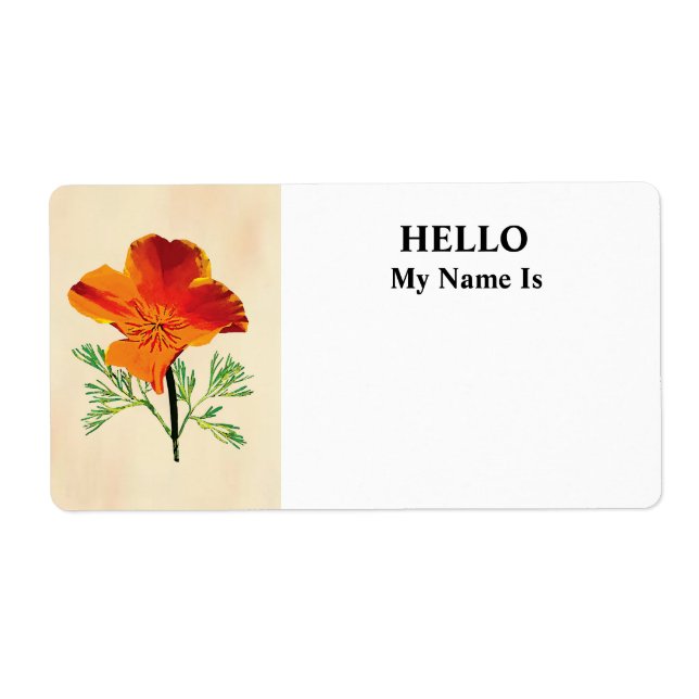 Orange California Poppy (Vorne)