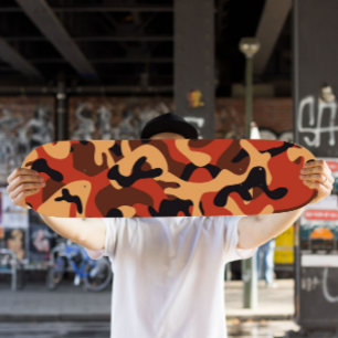 Orange Camo Skateboard Camo Skateboard