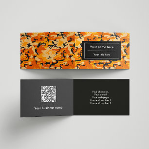 Orange Camo, Tarnmuster, Militär, Armee Visitenkarten