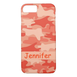 Orange Camouflage Camouflage Name Personalisiert Case-Mate iPhone Hülle