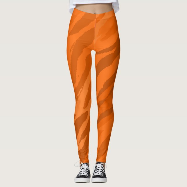 Orange Camouflage Leggings (Vorderseite)