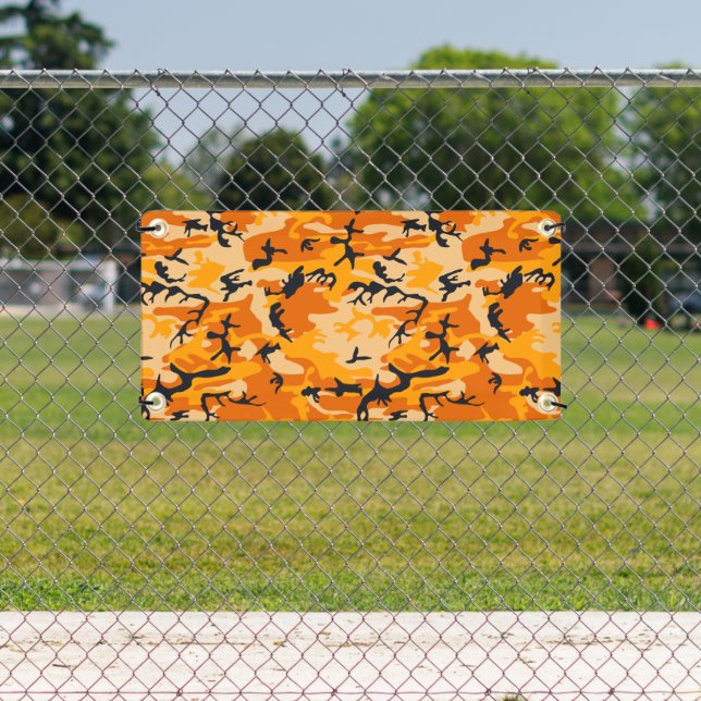 Orange Camouflage, Militär, Armee Banner (Insitu)