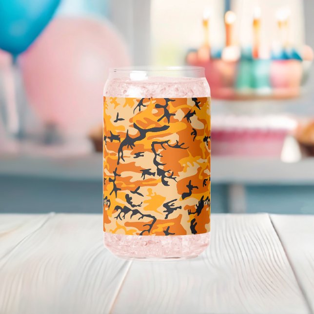 Orange Camouflage, Militär, Armee Dosenglas (Insitu (Baby Party))