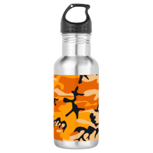Orange Camouflage, Militär, Armee Edelstahlflasche