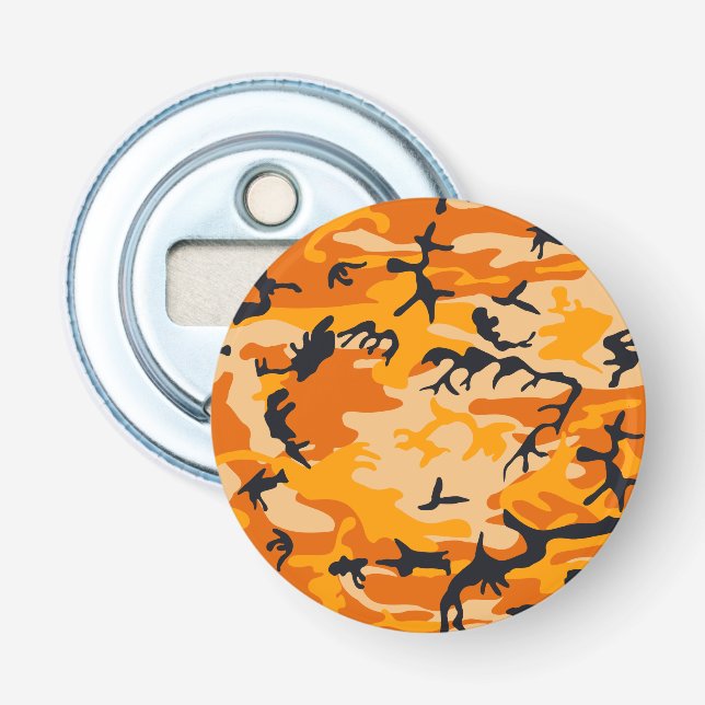 Orange Camouflage, Militär, Armee Flaschenöffner (Vorderseite)