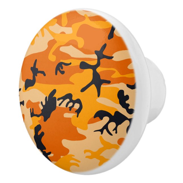 Orange Camouflage, Militär, Armee Keramikknauf (Rechts)